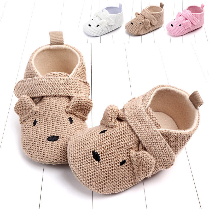 Fashion cartoon newborn knitting walking shoes