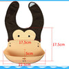 Cartoon silicone baby bib