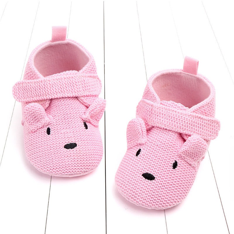 Fashion cartoon newborn knitting walking shoes