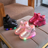 Baby Snow Boots With Lights and Velvet Cotton Shoes