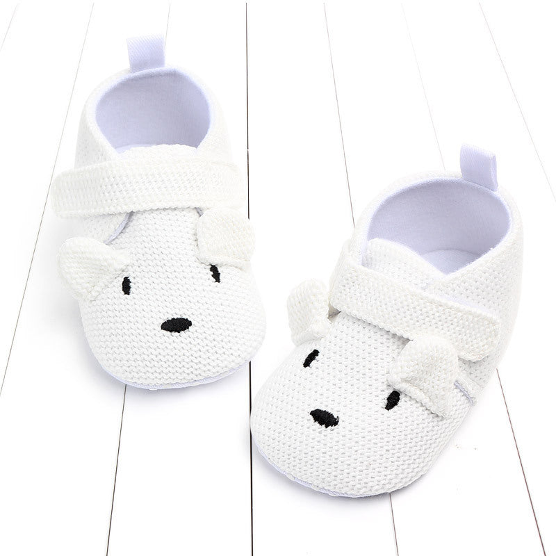 Fashion cartoon newborn knitting walking shoes