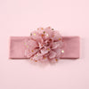 Cotton Elastic Baby Hair With Bow Flowers