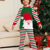 Family Christmas Pajamas Matching Sets Red Stripe Xmas Holiday Sleepwear Jammies Long Sleeve PJs Outfits