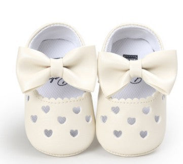 My0-1 love old toddler shoes embroidered bow shoes on behalf of a baby indoor soft bottom baby shoes