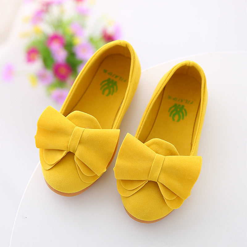 Princess new spring girls' leather shoes, children's shoes, Korean shoes, baby shoes, casual peas shoes tide