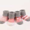 Cute Newborn Baby Sets Kids Winter Warm Soft Cotton Striped Soft Stitches Socks Socks 0-3 Years Old