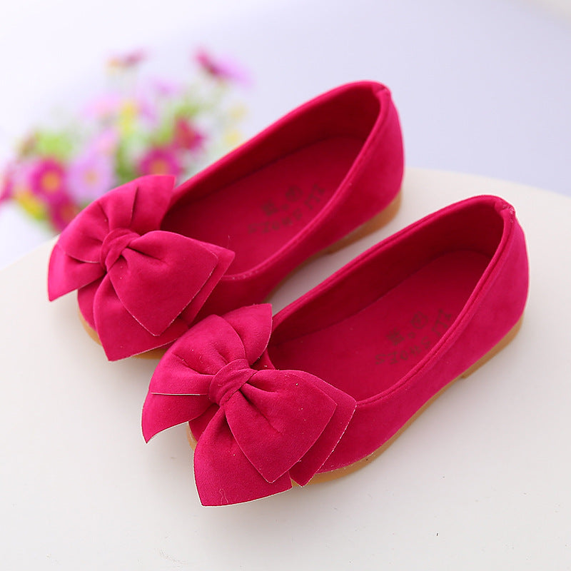 Princess new spring girls' leather shoes, children's shoes, Korean shoes, baby shoes, casual peas shoes tide