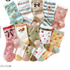 10pcs Cotton sweat-absorbent girls socks