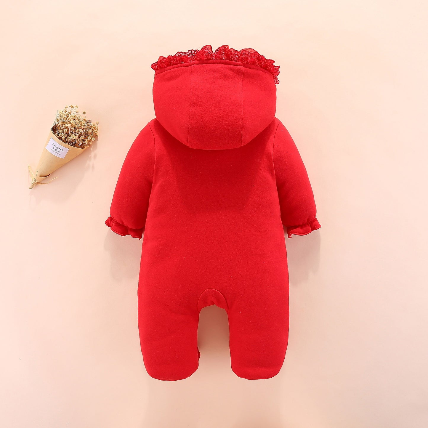 Baby hooded romper