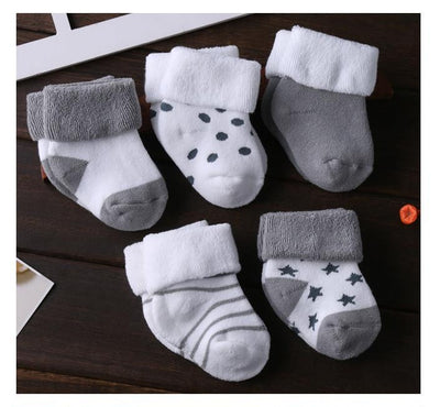 Thickened Winter Cotton Socks For Newborn Boys And Girls