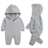 New Baby Long Sleeve Dinosaur Hooded Cotton Onesie