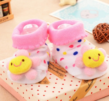 Cotton Baby Socks Christmas Socks For Newborns Gift Animal Lot Anti Slip With Rubber Soles For Child Boy Girl Newborn Baby Socks