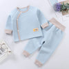 Children's Thermal Underwear Set Baby High Waist Belly Protection Pants