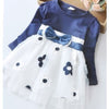 Casual baby dot mesh Princess Flower Dress