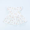 Baby Love Lvkong Dress Female Baby Fly Sleeve Flower Print Dress Cotton Children New Kids Clothing