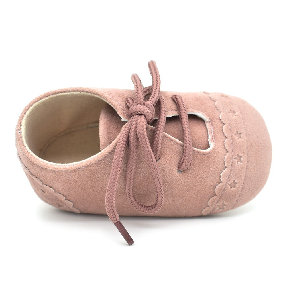 Spring And Autumn Lace Leisure, 0-1 Year Old Baby Toddler Shoes, Soft Soles Baby Shoes