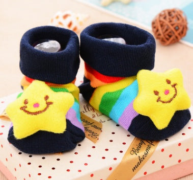 Cotton Baby Socks Christmas Socks For Newborns Gift Animal Lot Anti Slip With Rubber Soles For Child Boy Girl Newborn Baby Socks