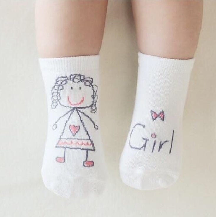 New Arrival Newborn Socks Cartoon Cotton Baby Socks No-slip Infant Cotton Socks