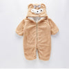 Children's home service pajamas baby plus velvet romper