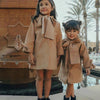 Girls long woolen coat