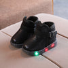 Baby Snow Boots With Lights and Velvet Cotton Shoes