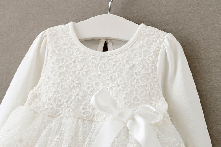 Baby clothing lace princess dress dress 0-12 months of spring and autumn direct manufacturers