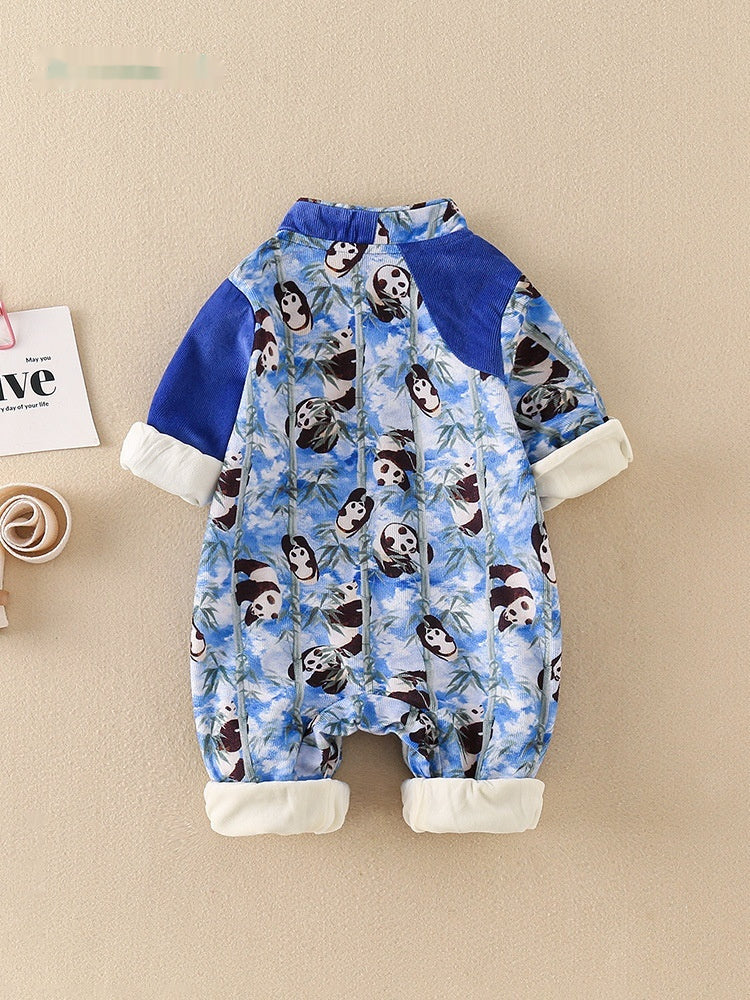 Children's Clothing Hanfu Baby Jumpsuit Long-sleeve Jumpsuit Chinese Style