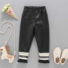 Girls' Warm Bottomed Leather Pants