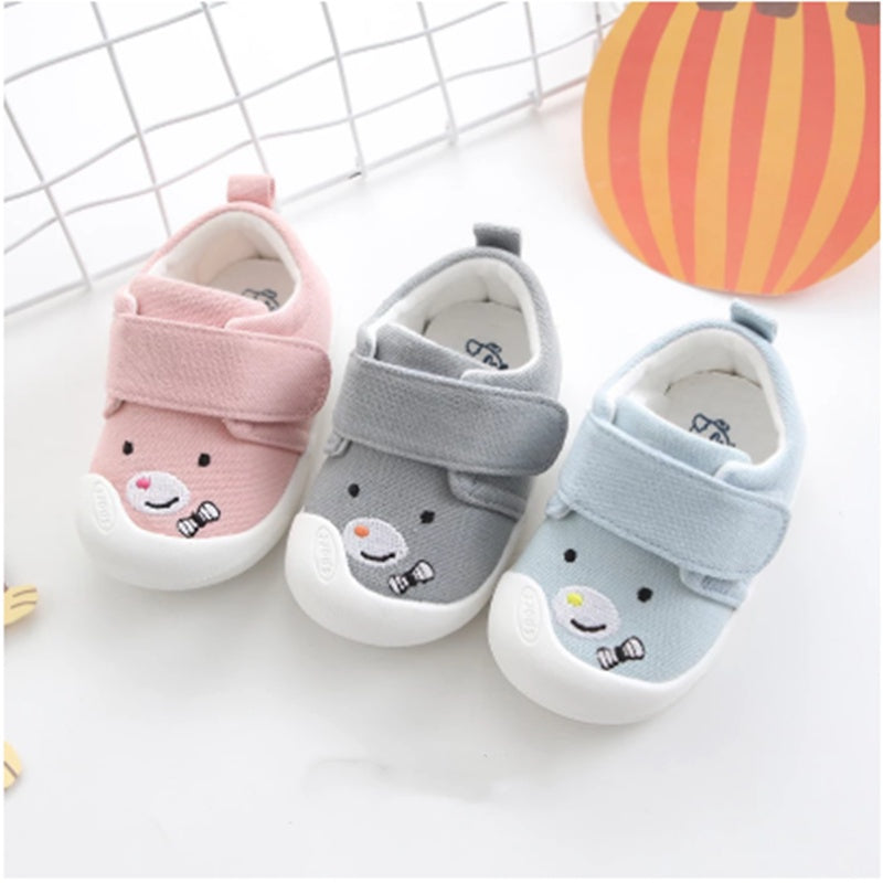 Baby Toddler Shoes Small Cloth Shoes Cute Cartoon Embroidery