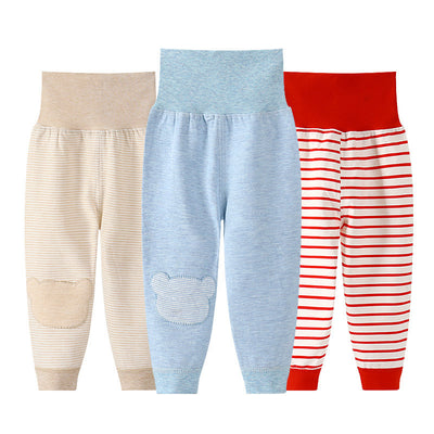 Baby Cotton High Waist Belly Support Leggings