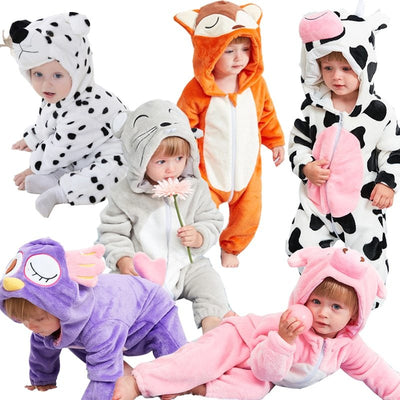 Baby animal jumpsuit