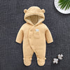 Baby clothes lamb winter cotton padded clothes baby newborn baby skin thickening climb Siamese clothes cotton