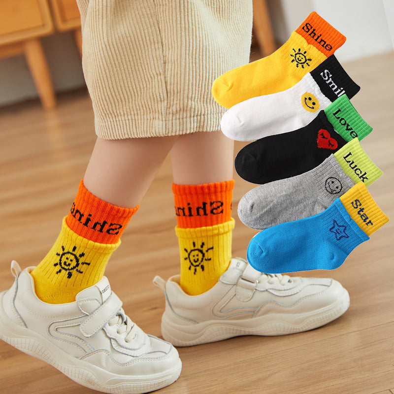 Winter Warm Boys And Girls Middle-aged Baby Socks