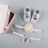 New baby hair accessories socks and shoes set box