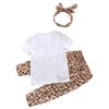 Children's casual letter top plus hair with three-piece suit children's suit