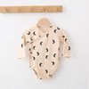 Baby Long-sleeved Romper Triangle Bag Fart Clothes Pure Cotton