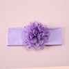 Cotton Elastic Baby Hair With Bow Flowers