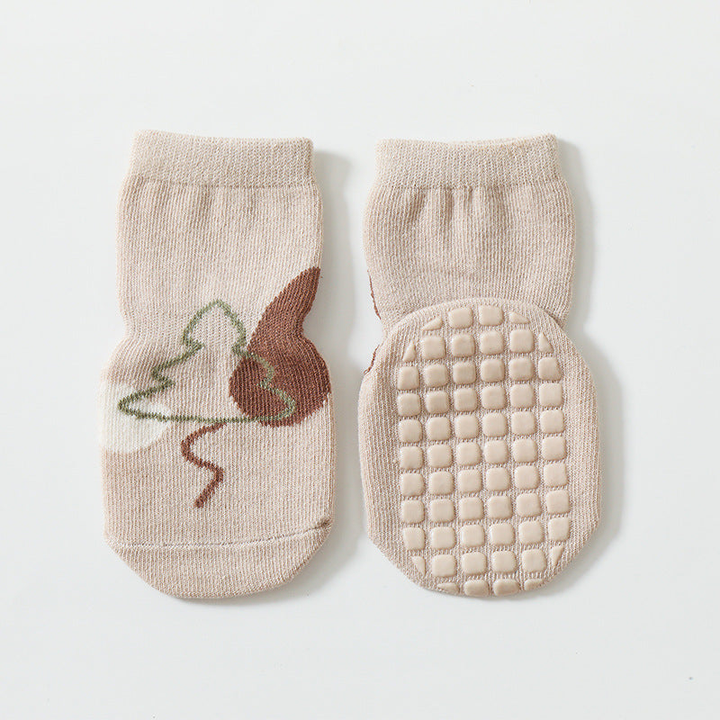 Baby Autumn And Winter Non-slip Glue Bottom Non-slip Socks Tube Socks