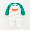 Fashion Cute Cotton Long-sleeved Thin Baby Clothes One-piece