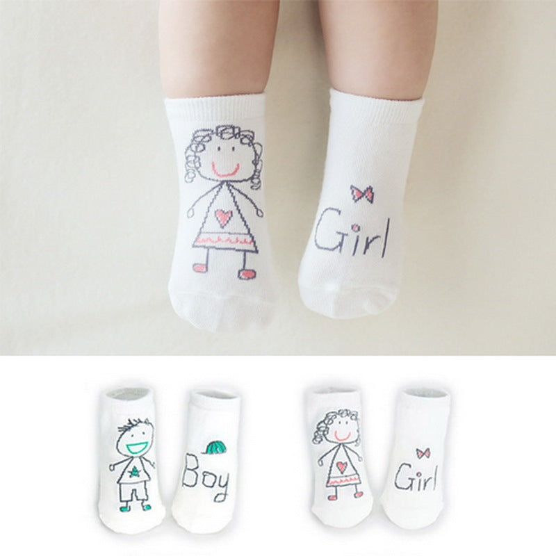 New Arrival Newborn Socks Cartoon Cotton Baby Socks No-slip Infant Cotton Socks