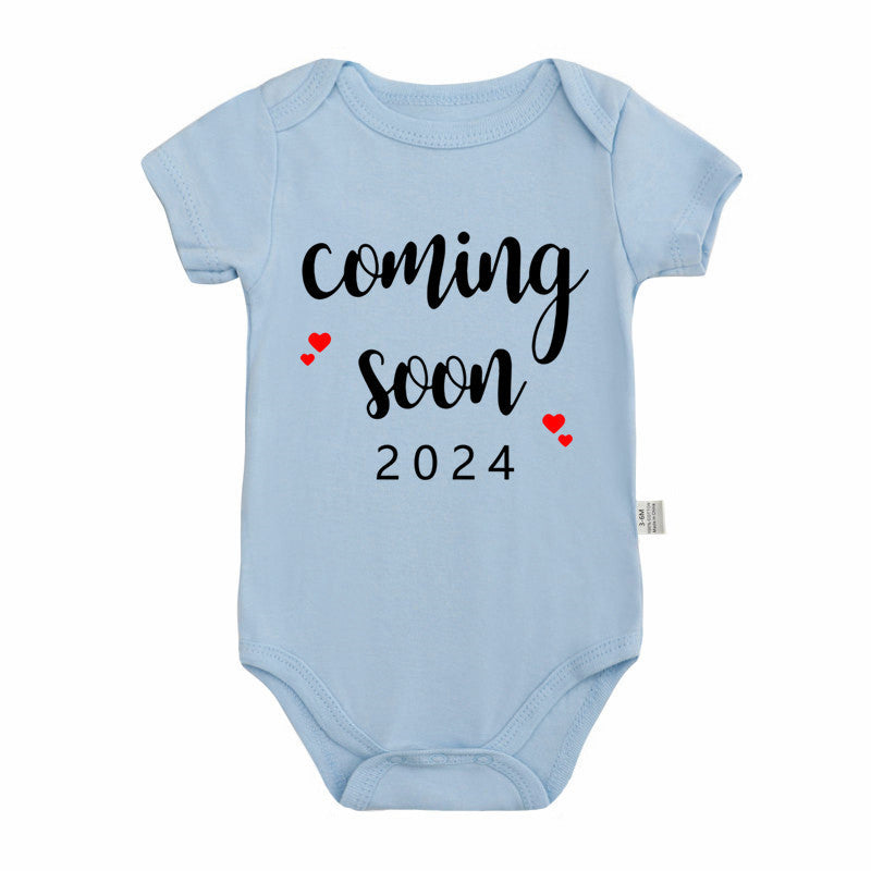 Announced Pregnancy 2024 Newborn Baby Romper Pure Cotton Rompers