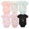 6-piece baby jumpsuit new short-sleeved baby clothes