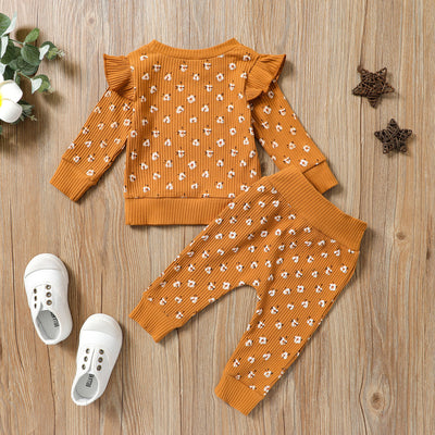 Women's Floral Fly Cuff Pullover Suit