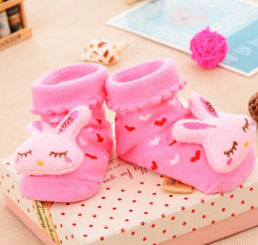 Cotton Baby Socks Christmas Socks For Newborns Gift Animal Lot Anti Slip With Rubber Soles For Child Boy Girl Newborn Baby Socks