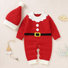 Baby Knitted Jumpsuits Christmas Cute Clothes And Hats