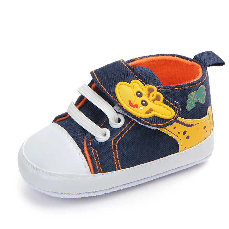 Cartoon giraffe pattern baby shoes