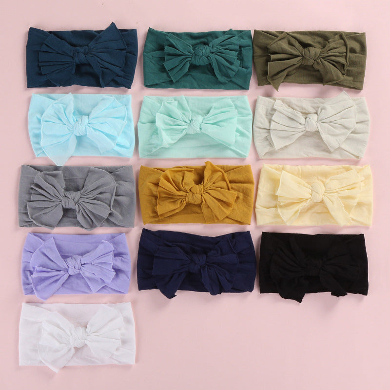 Nylon stockings fashion wide hair band handmade bow headband