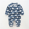 Fashion Cute Cotton Long-sleeved Thin Baby Clothes One-piece