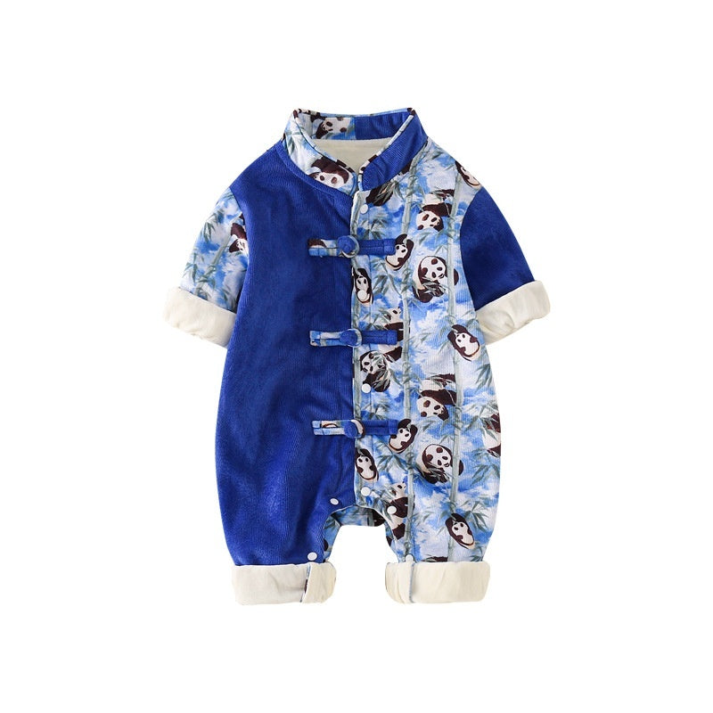 Children's Clothing Hanfu Baby Jumpsuit Long-sleeve Jumpsuit Chinese Style