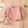 Children's Baby Triangle Rompers Long Sleeve Pocket Sweatshirt